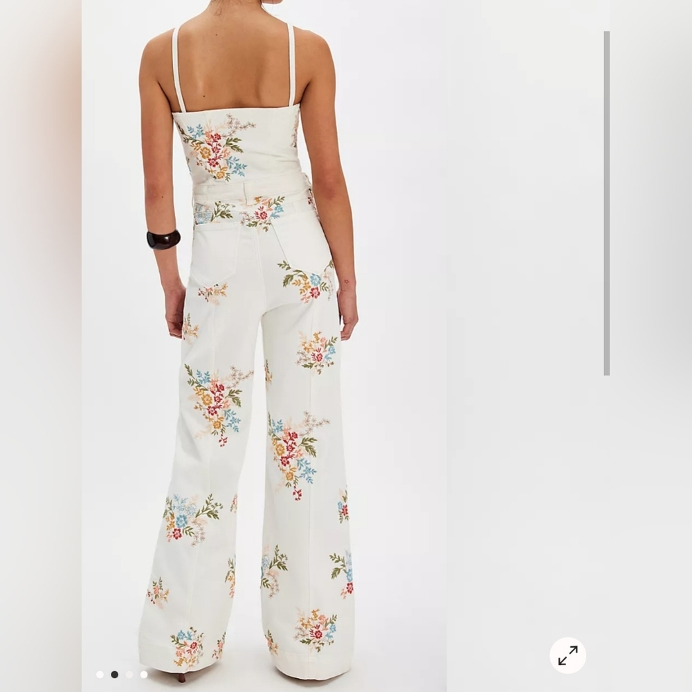 DRIFTWOOD White Floral Wide-Leg Jumpsuit - Picture 3 of 10